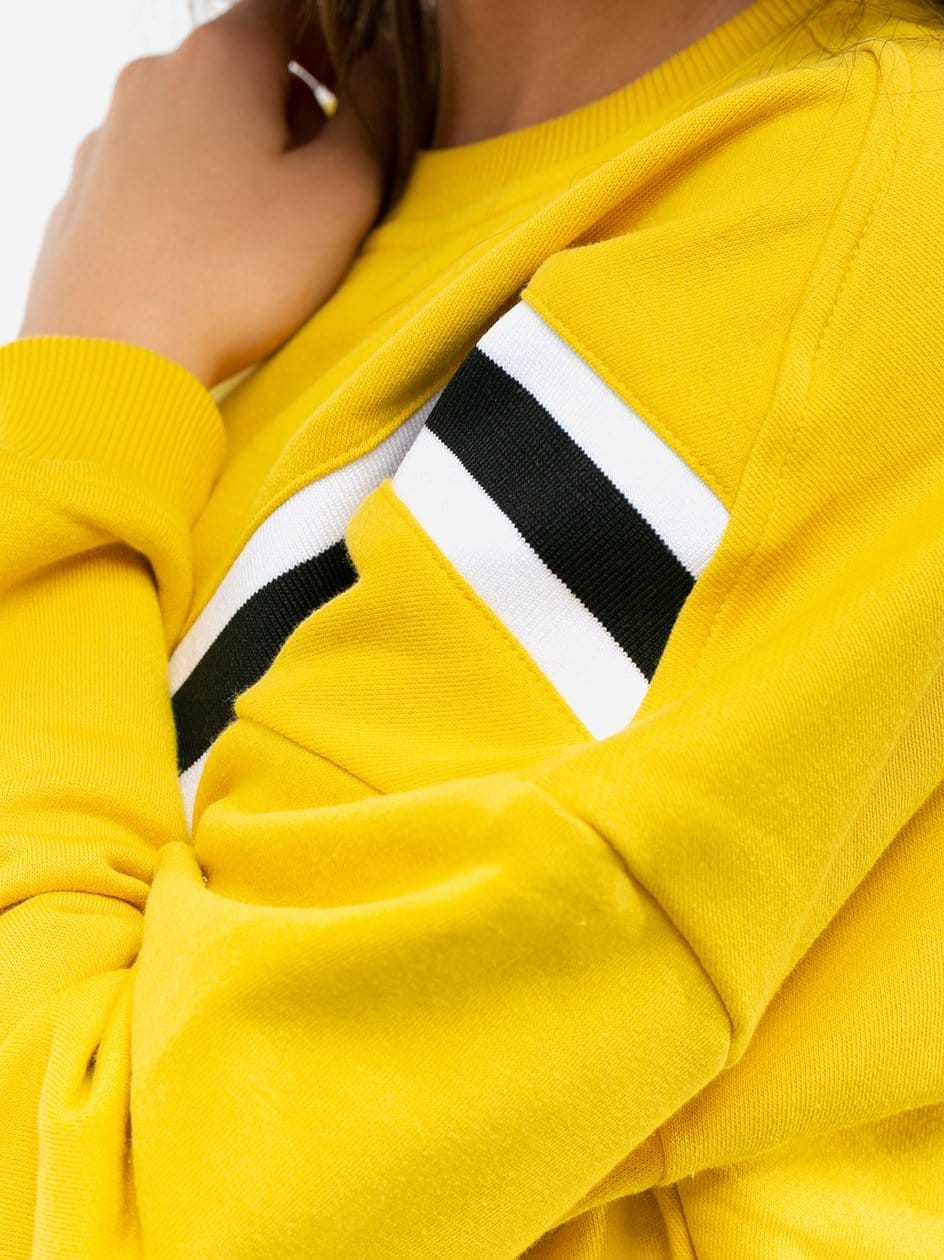 full_87023.1073481.urban-classics-ladies-inset-striped-crew-honey-tb2341.jpg Bluza Urban Classics Ladies Inset Striped - imagine 5