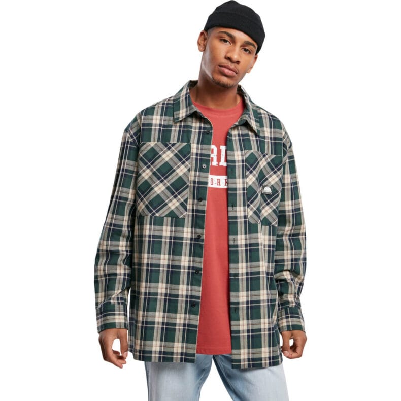 Camasa Southpole Check Flannel Green 1