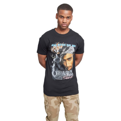 Tricou 2 Pac Retro Negru 1