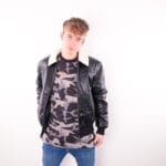 Geaca Karl Kani Retro Fake Leather Black 1