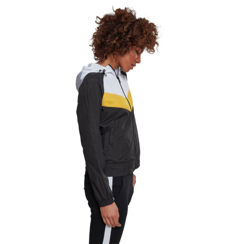 Jacheta Urban Classics 3-Tone Windbreaker Yellow 3