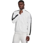 Jacheta Urban Classics Striped Sleeve Crinkle Track White 3