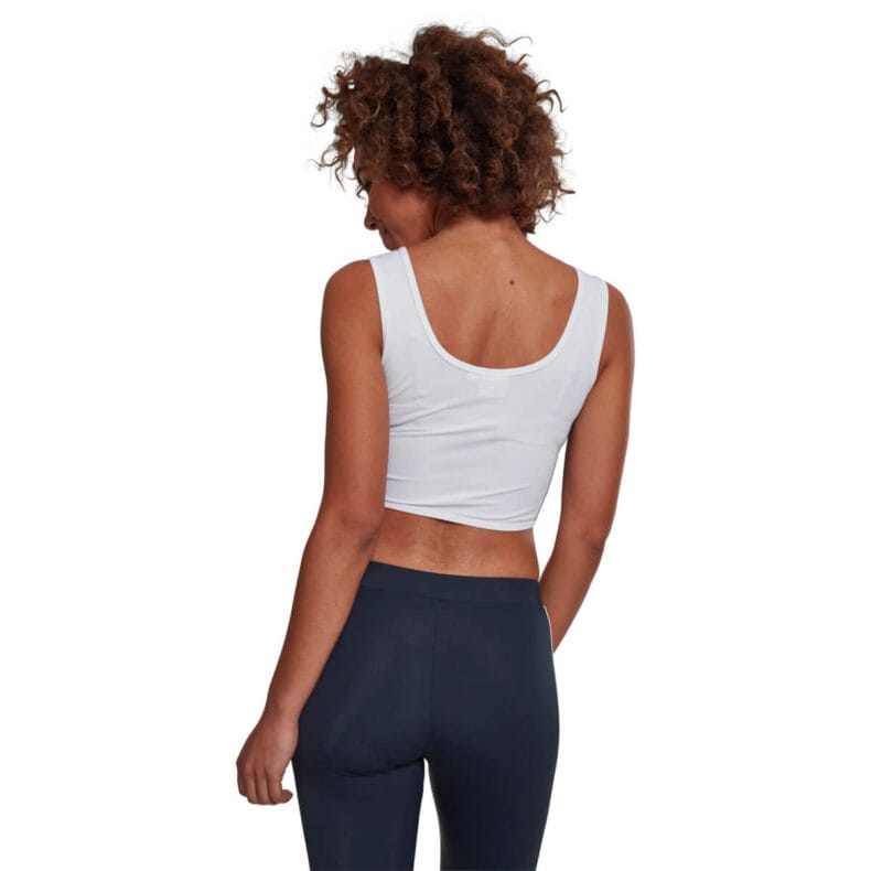 Maieu Urban Classics Side Stripe Cropped Zip White 1