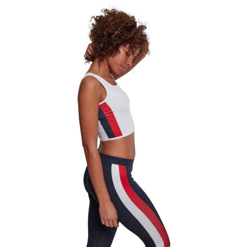 Maieu Urban Classics Side Stripe Cropped Zip White 3