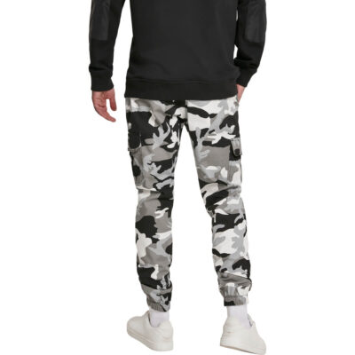 Pantaloni Urban Classics Camo Cargo Jogging 2.0 Snow 1