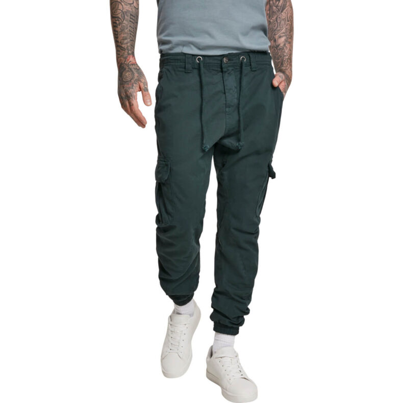 Pantaloni Urban Classics Cargo Jogging Bottlegreen