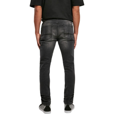 Pantaloni Urban Classics Slim Fit Zip Jeans Black