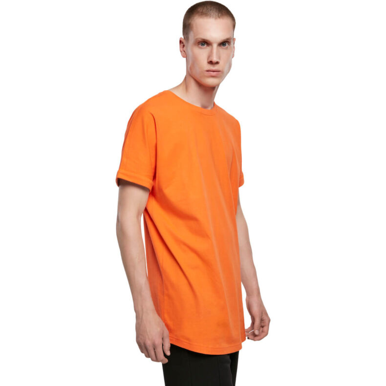 Tricou Urban Classics Long Shaped Turnup Mandarin 3