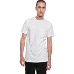 Tricou Urban Classics Organic Cotton Basic Pocket White