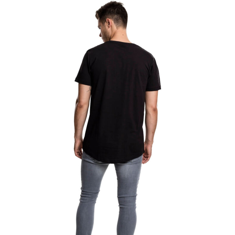 Tricou Urban Classics Shaped Long Black 1