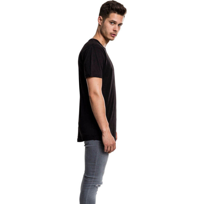 Tricou Urban Classics Shaped Long Black 3