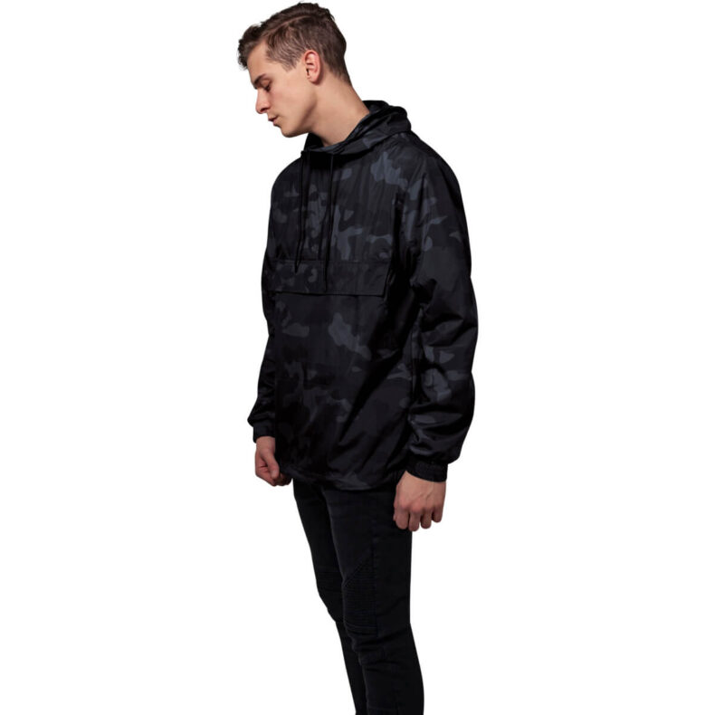 Windbreaker Urban Classics Camo Pull Over Dark