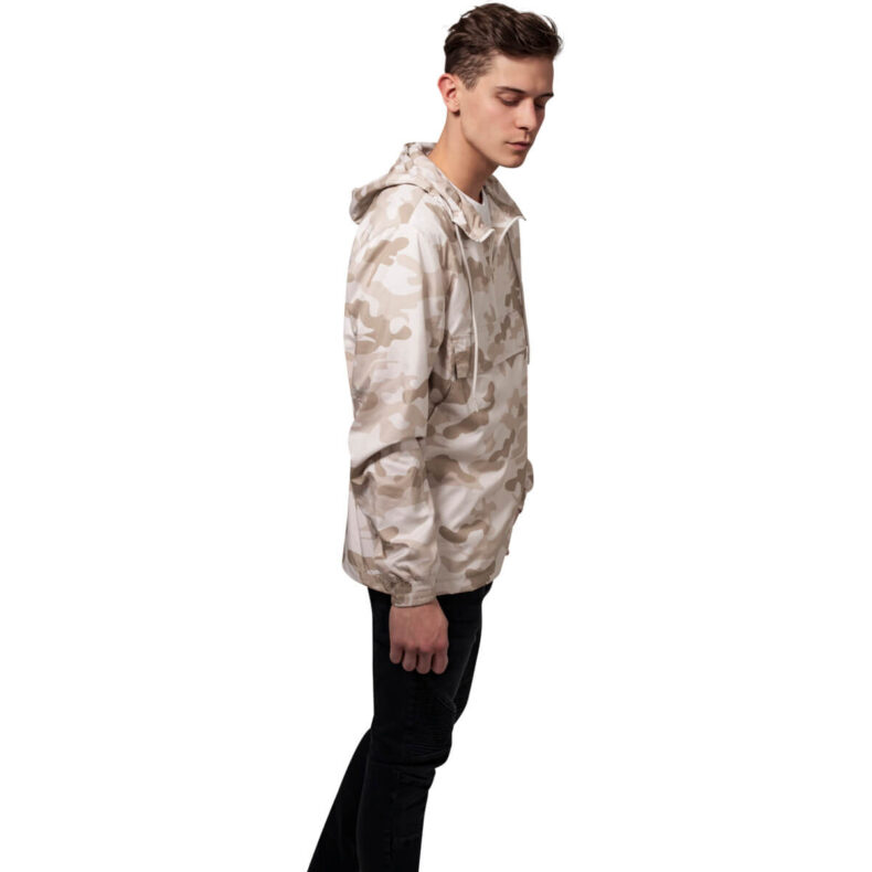 Windbreaker Urban Classics Camo Pull Over Sand 1