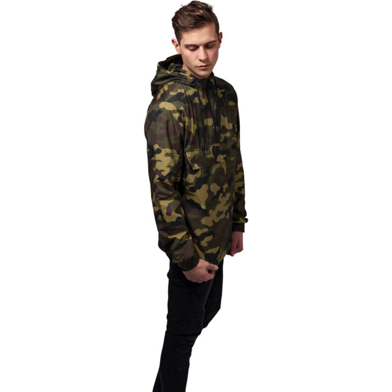 Windbreaker Urban Classics Camo Pull Over Wood 2