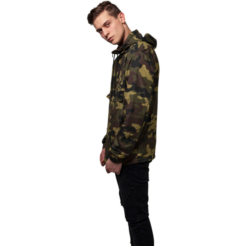 Windbreaker Urban Classics Camo Pull Over Wood 3