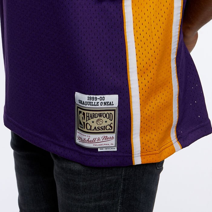 Swingman Jersey Mitchell & Ness Los Angeles Lakers #34 Shaquille O'Neal purple 3