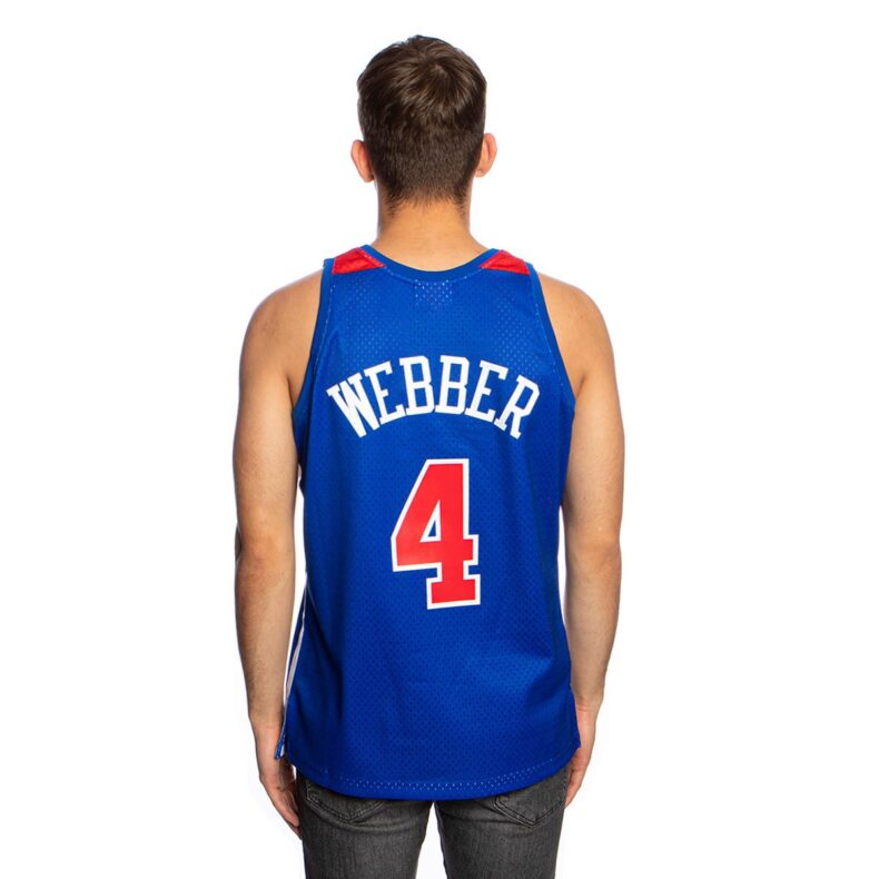 Swingman Jersey Mitchell & Ness Washington Bullets #4 Chris Webber 1