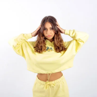 Hanorac Karl Kani Small Signature Crop Light Yellow 1