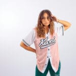 Jersey Karl Kani Varsity Baseball Rose White