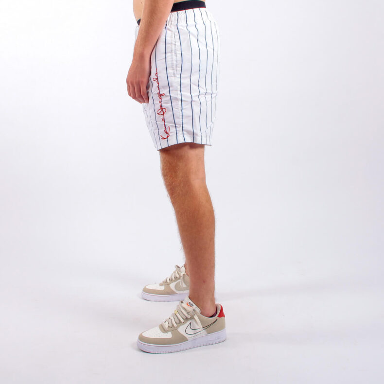 Pantaloni scurti Karl Kani Originals Pinstripe White Navy 3