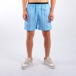 Pantaloni scurti Karl Kani Signature Pinstripe It Blue