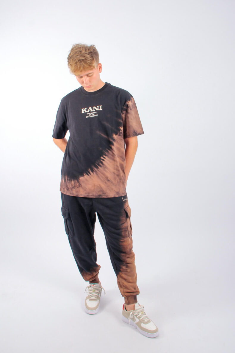 Tricou Karl Kani Retro Bleached Black 6