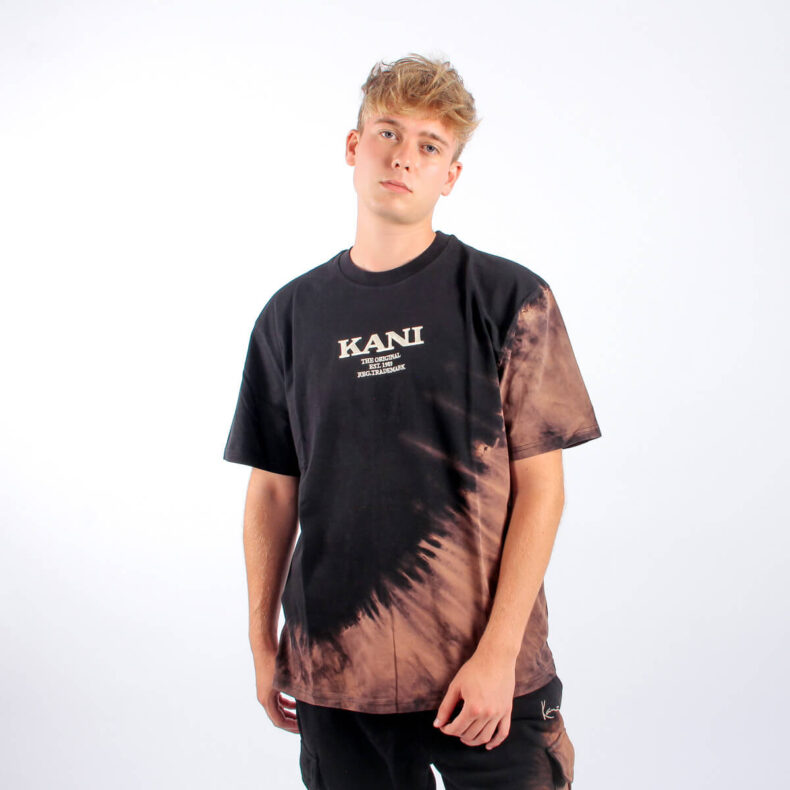 Tricou Karl Kani Retro Bleached Black