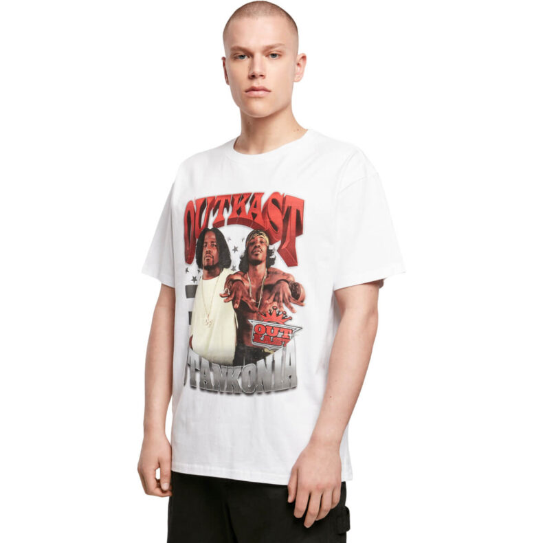 Tricou Mister Tee Outkast Stankonia Oversize White