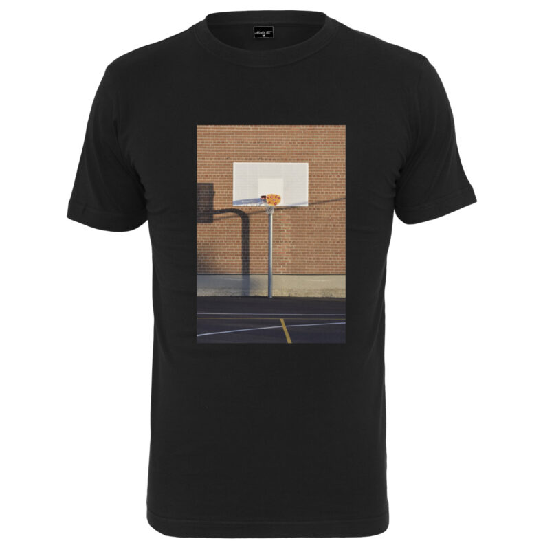 Tricou Mister Tee Pizza Basketball Court Black