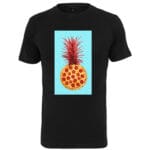 Tricou Mister Tee Pizza Pineapple Black