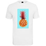 Tricou Mister Tee Pizza Pineapple White