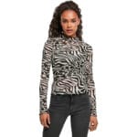Bluza Urban Classics AOP Mesh Turtleneck Longsleeve Black
