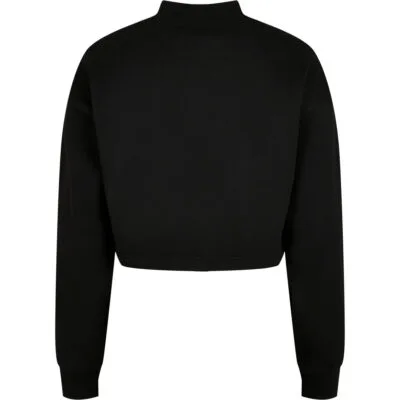 Bluza Urban Classics Cropped Oversized Sweat High Neck Black 1