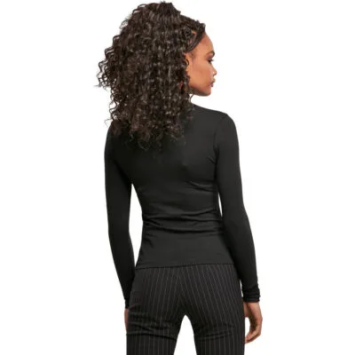 Bluza Urban Classics Cut-Out Turtleneck Longsleeve Black 1