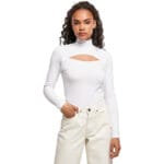 Bluza Urban Classics Cut-Out Turtleneck Longsleeve White