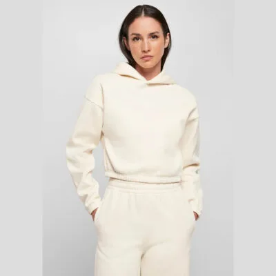 Bluza Urban Classics Short Oversized Sweat Whitesand