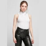 Body Urban Classics Sleeveless Turtleneck White