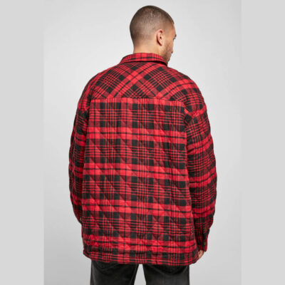 Geaca Southpole Flannel Quitted Shirt Darkred 1