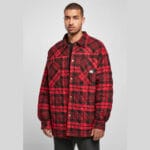 Geaca Southpole Flannel Quitted Shirt Darkred