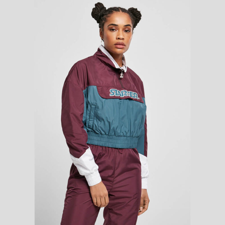 Jacheta Starter Colorblock Pull Over Darkviolet