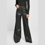 Pantaloni Urban Classics Faux Leather Wide Leg