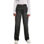 Pantaloni Urban Classics High Waist 90´S Wide Leg Denim Black