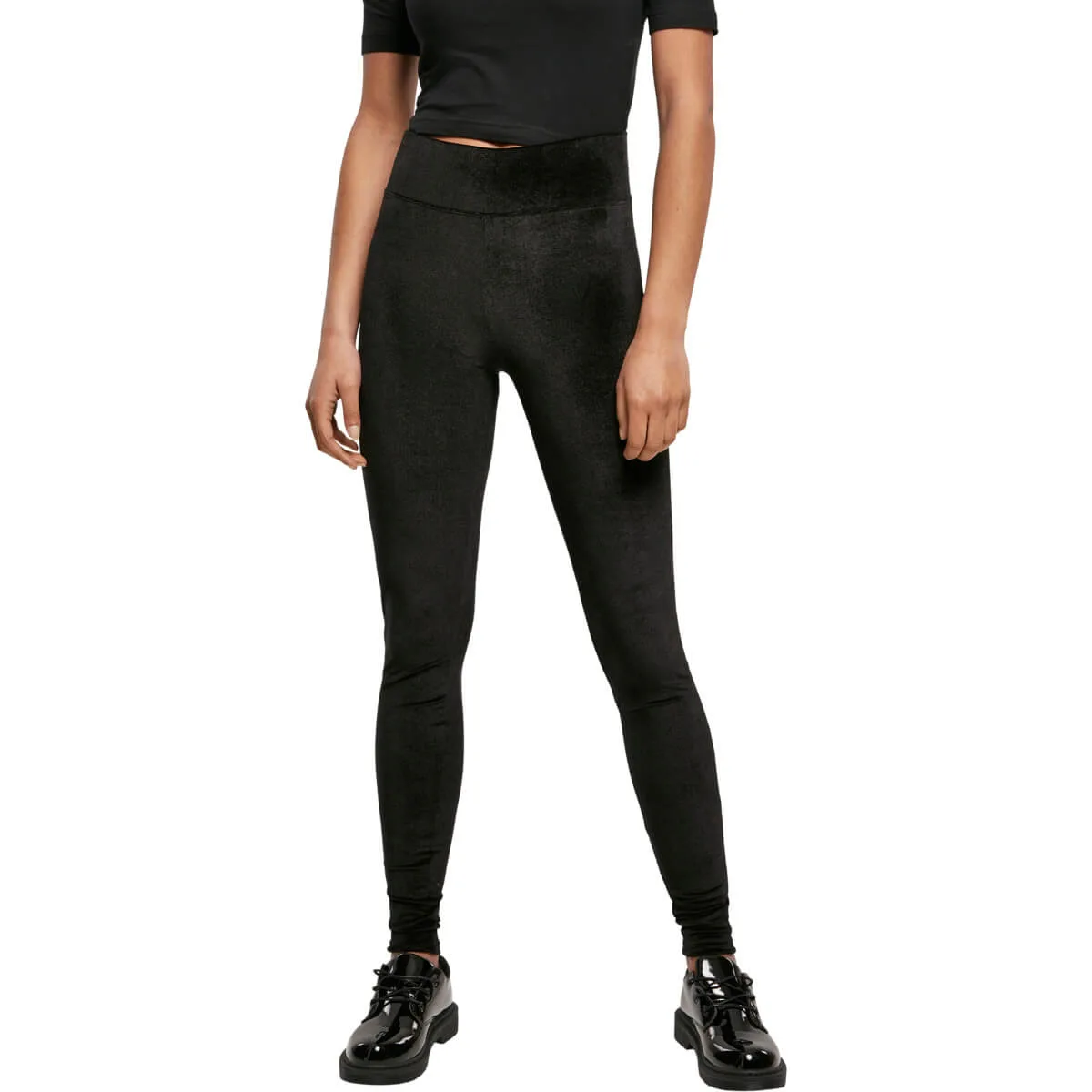 Pantaloni Urban Classics High Waist Velvet