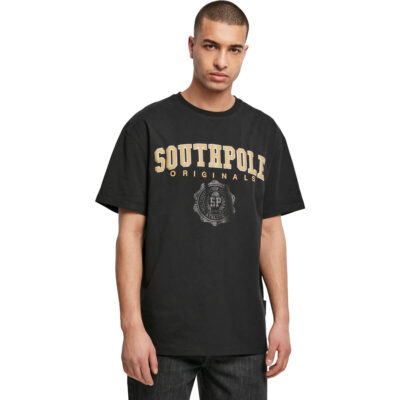 Tricou Southpole College Script Black