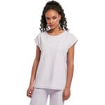 Tricou Urban Classics Organic Extended Shoulder Softlilac