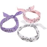 Bandana Urban Classics 3 Pack Multicolor Violet Rose White