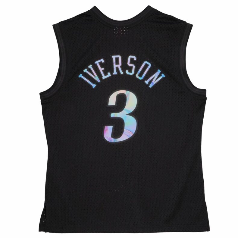 Swingman Jersey Mitchell & Ness Philadelphia 76ers #3 Allen Iverson Iridescent 1