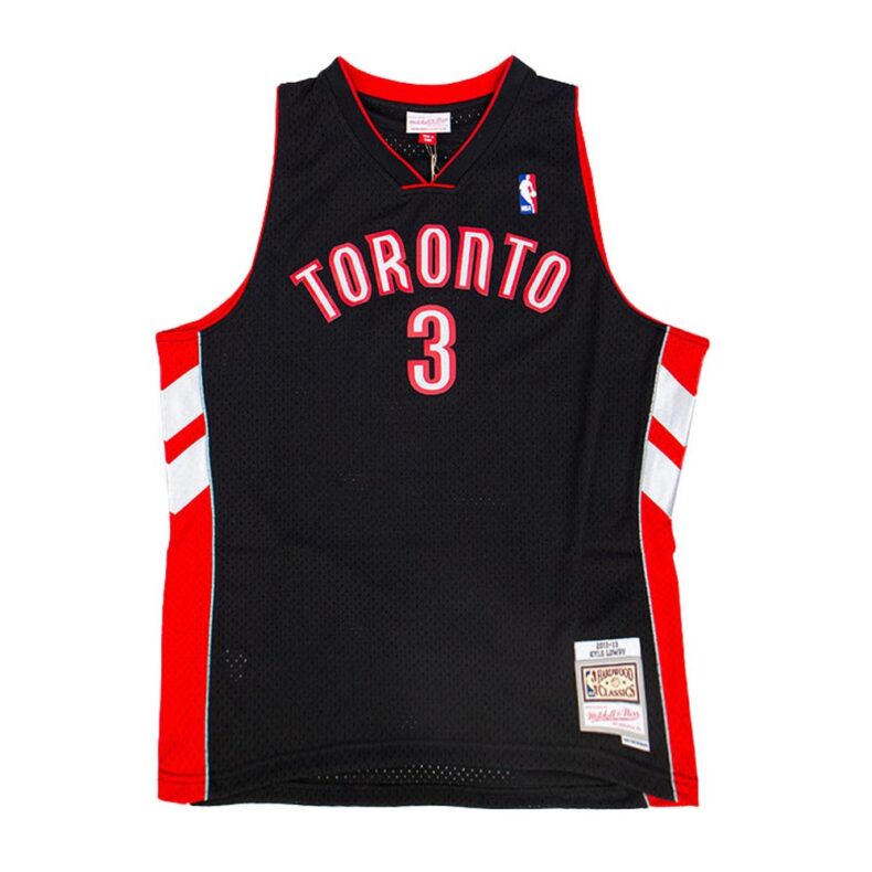 Swingman Jersey Mitchell & Ness Toronto Raptors #3 Kyle Lowry Black