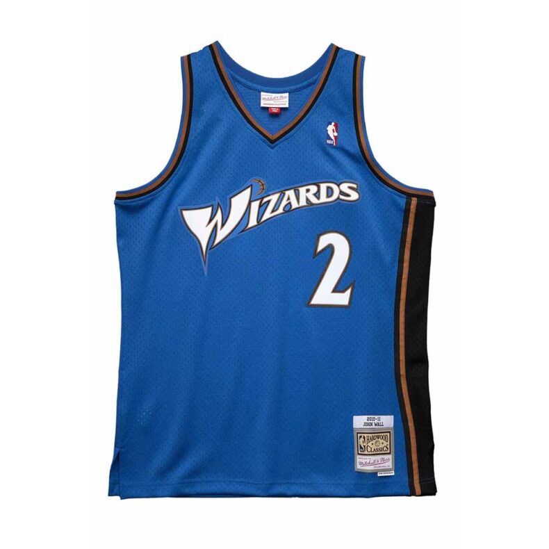 Swingman Jersey Mitchell & Ness Washington Wizards #2 John Wall Royal