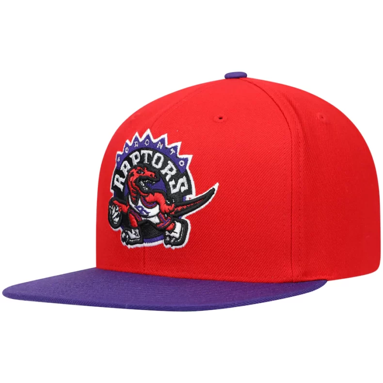 Sapca Mitchell & Ness Toronto Raptors Wool 2 Tone Snapback red